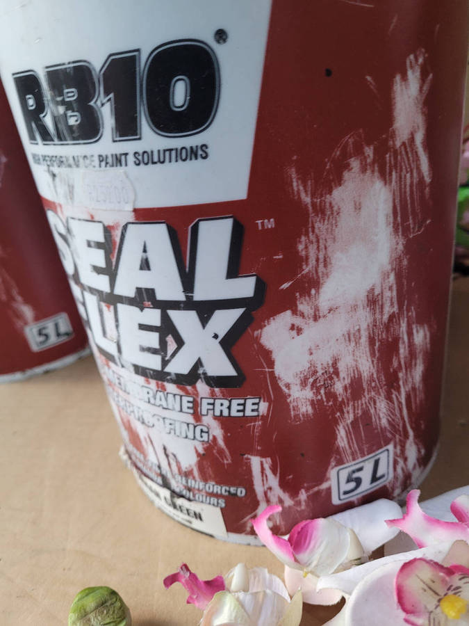 RB10 SEAL FLEX Acrylic Membrane-Free Waterproofing Paint (Green Colour) Bid Per Piece-To Take Both