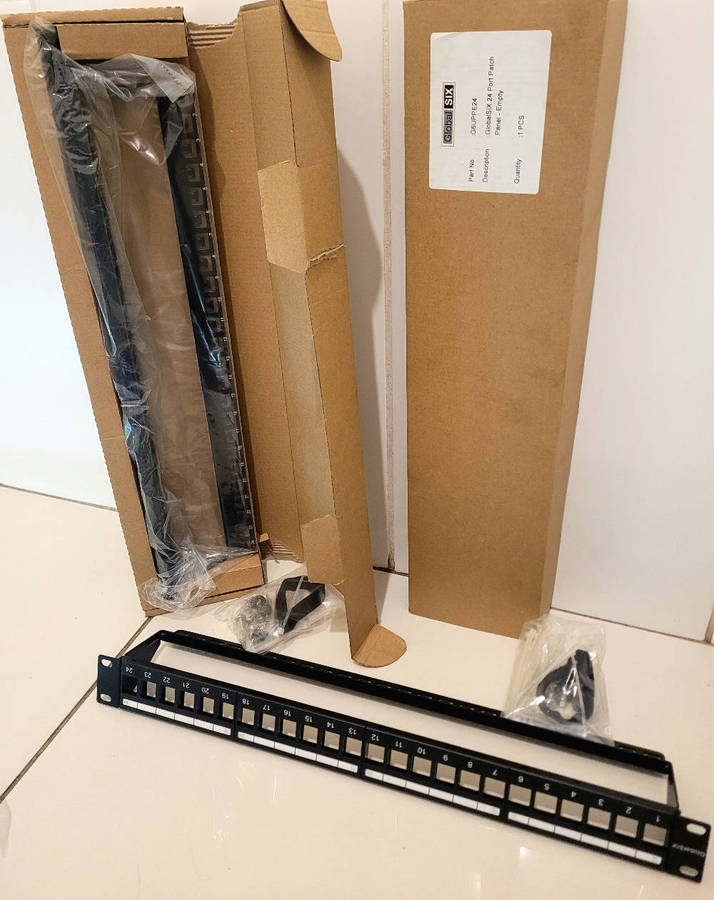 UNUSED...GLOBAL SIX 24-Port Patch Panel (Bid Per Piece )