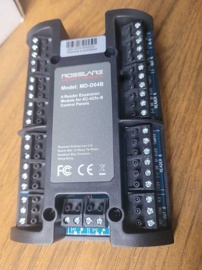 UNUSED ROSSLARE 4-Reader Expansion Module For AC-425xB Panel (MD-D04B)