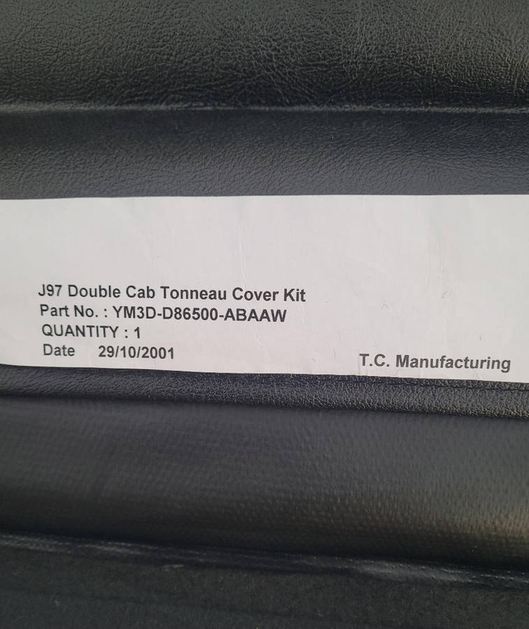 J97 Double Cab  Tonneau Cover Kit. Part No. (YM3D-D86500-ABAAW)