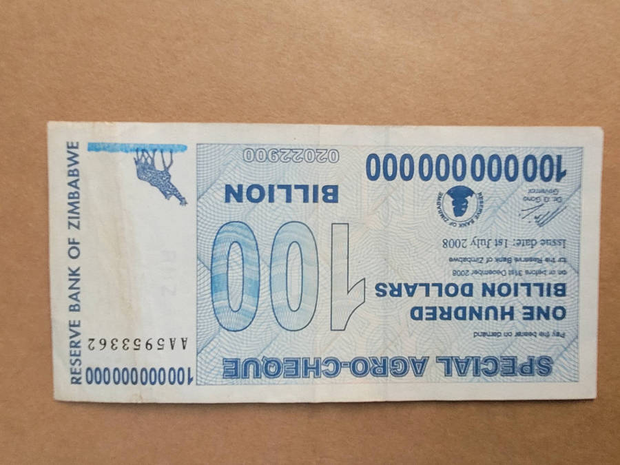 BANK NOTES #5 (As Pictured) ZIMBABWE BEARER/AGRO CHEQUES (Bid Per Piece-To Take All 4x)