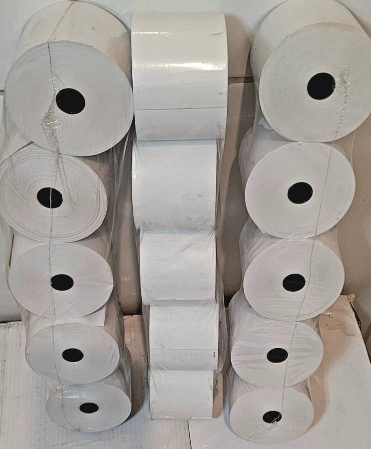 Thermal Till Rolls (57x76)mm (Bid Per 50x Rolls)  LAST LOT...