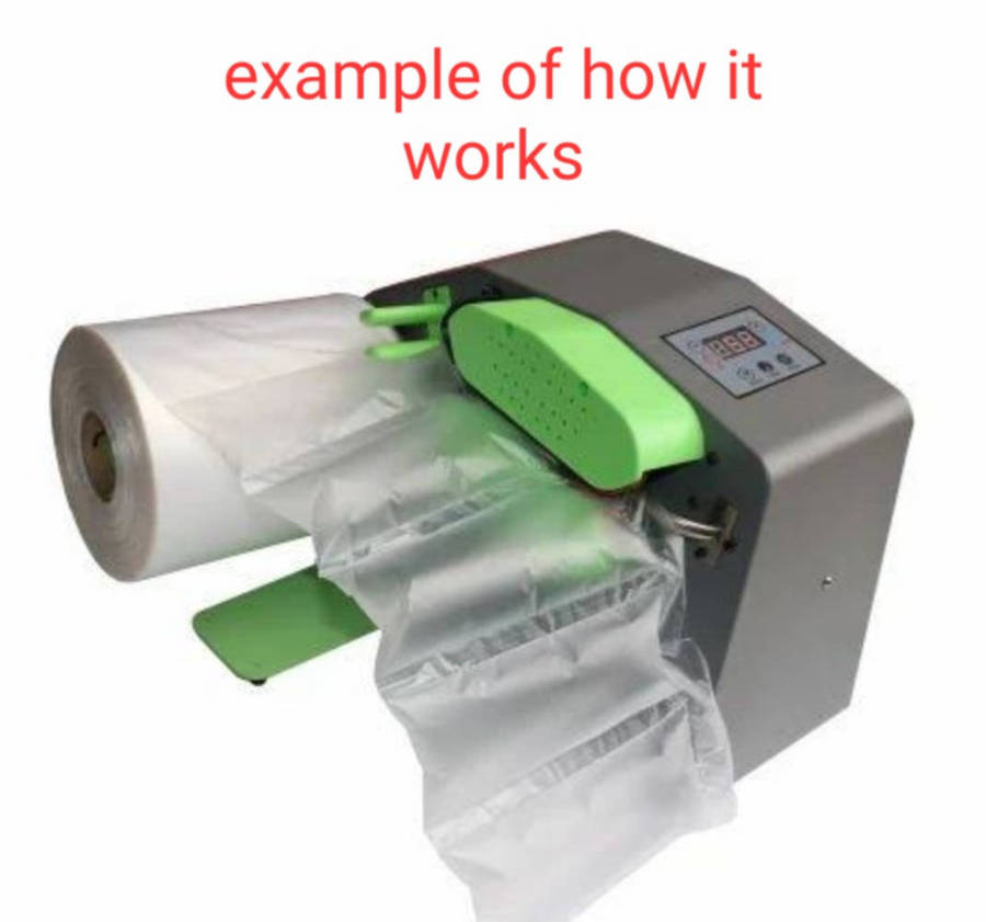 Air Pillow Packaging Machine-Powering As Pictured (Without Power Cable)