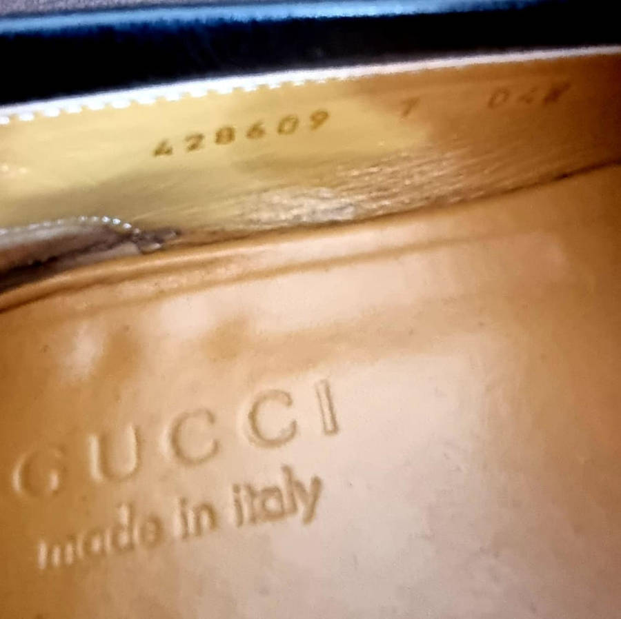 ORIGINAL High End GUCCI Men`s Genuine Leather Loafers (UK Import)