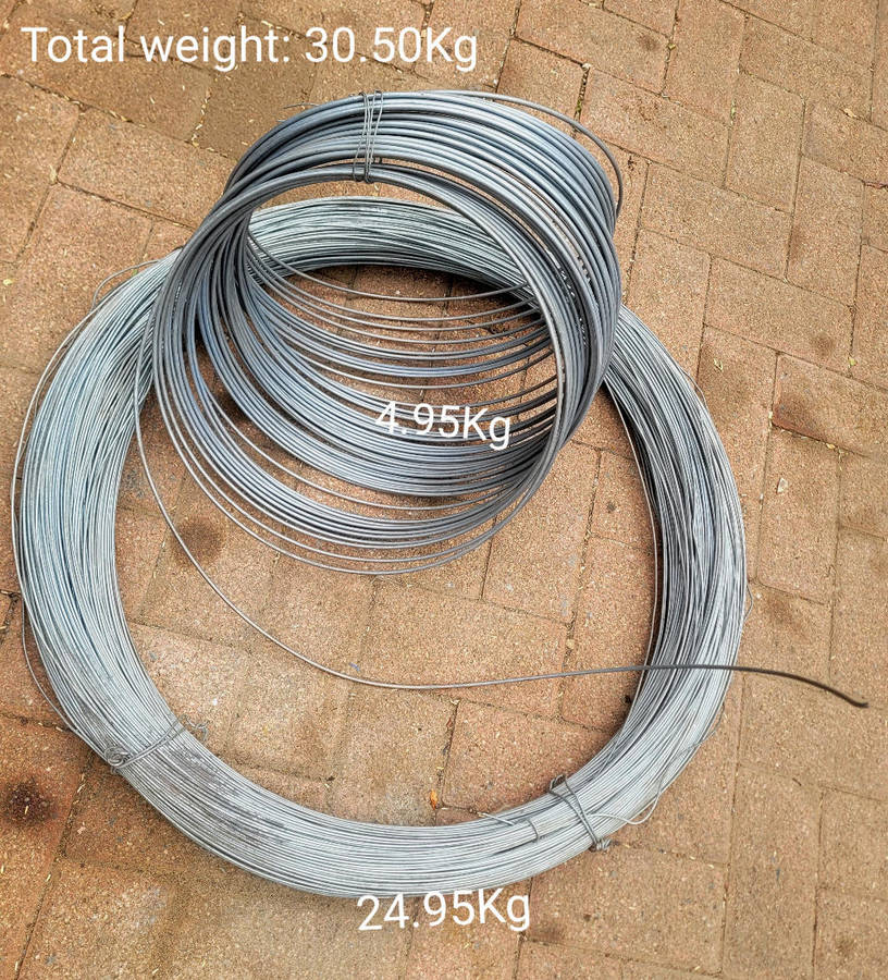 (24.95 + 4.95)Kg Wire Rolls Lot  As Pictured. (Bid Per Lot)