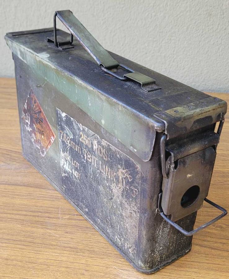 250 Rounds, 7.62mm Vintage Military Ammunition Box Bundle (Bid Per Lot)