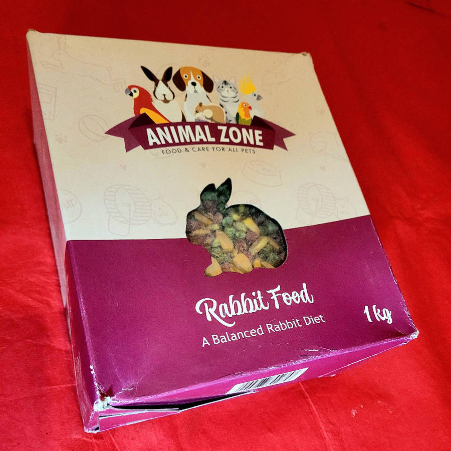 1Kg ANIMAL ZONE Soft Balanced Rabbit Diet. (Bid Per Piece)