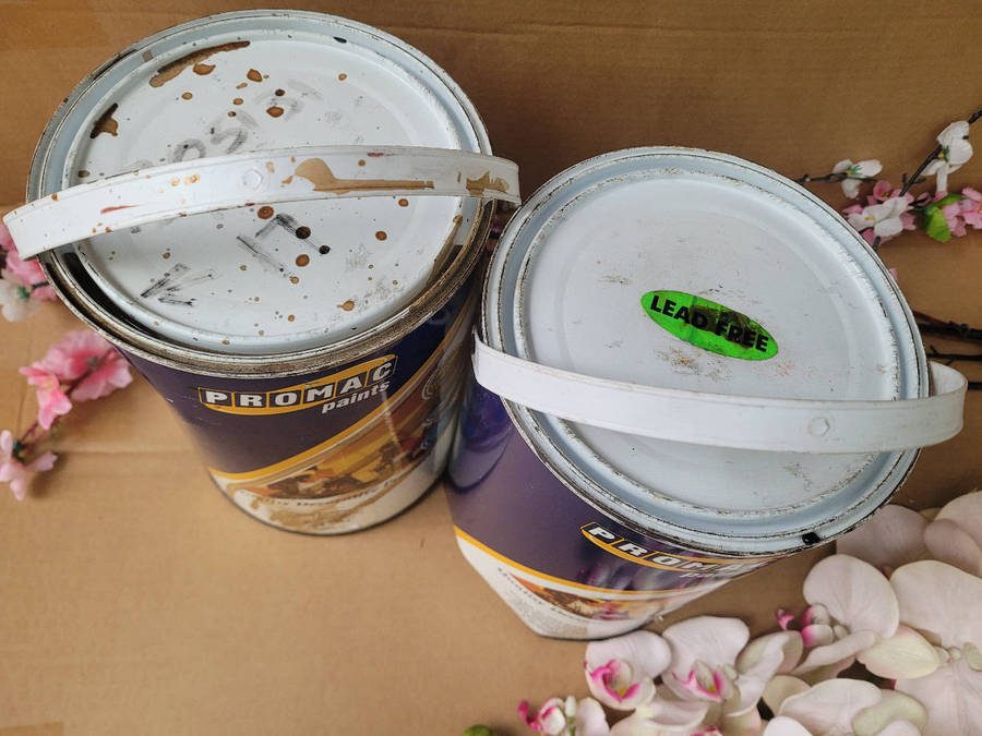 UNUSED...PROMAC Super Gloss Enamel (Pastel Tint Base) DENTED As Pictured. Bid Per Piece-To Take Both