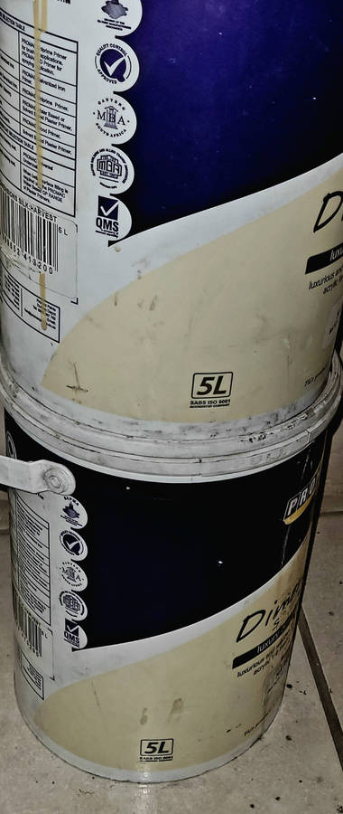 5L  PROMAC (HARVEST COLOUR) Luxury Acrylic Wall Coat (Bid Per Piece-To Take Both)