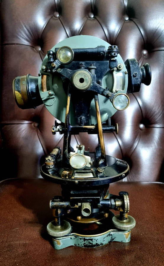 Vintage Theodolite (No.35219) Surveying & Engineering Precision Instrument
