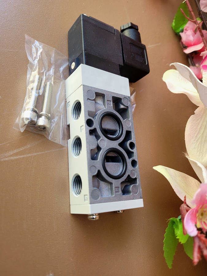 SMC (Japan) 5-Port Solenoid Valve (For Double-Acting Pneumatic actuators).