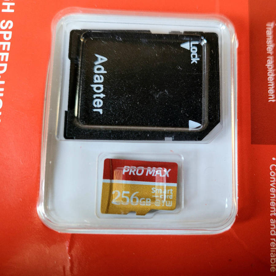 256 GB High Speed Micro SD Card (With Adaptor)