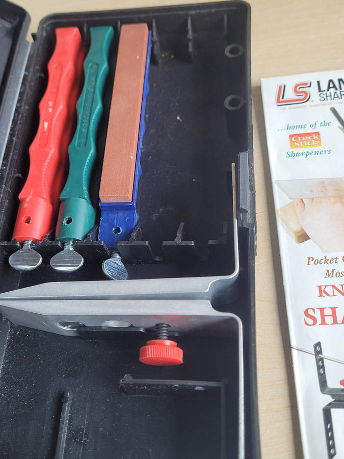 Fix-Handle Stone Sharpening Kit ( Slightly Incomplete As Pictured).