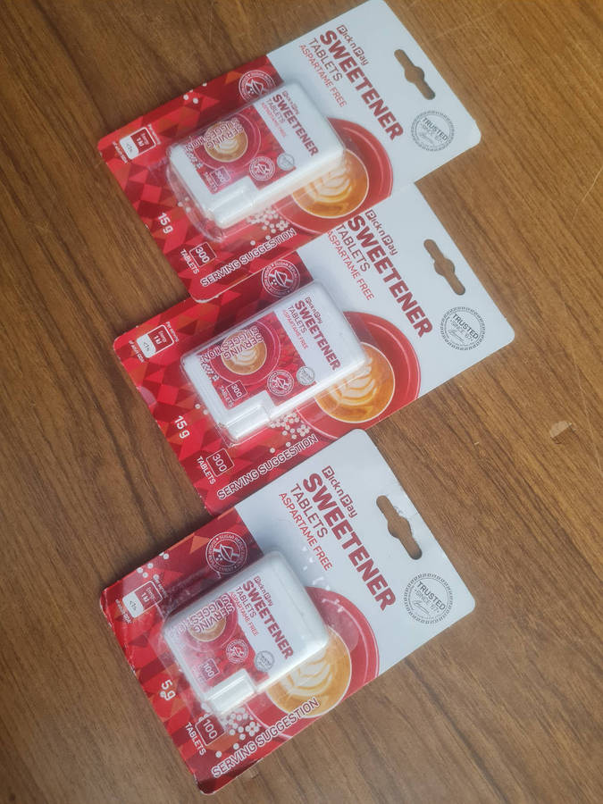 Sweeteners (2x300 & 1x100-Packs.  BB: 09.2026/21.11.2025 (Bid Per Pack To Take all 3x)