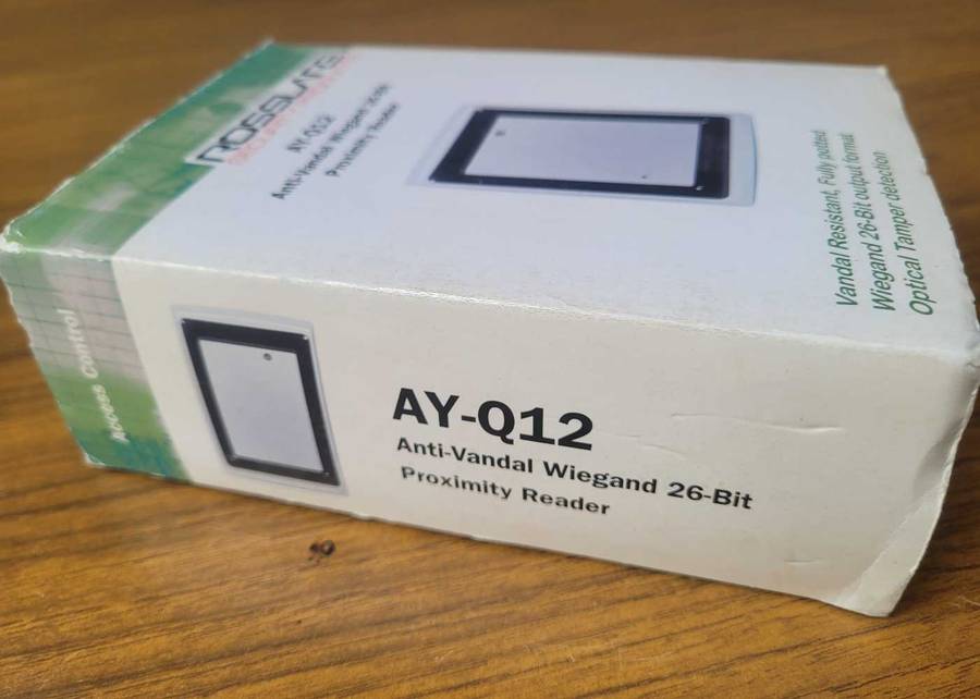 (UNBOXED). Rosslare Anti-Vandal 26-Bit Wiegand Metallic Proximity Reader AY-Q12