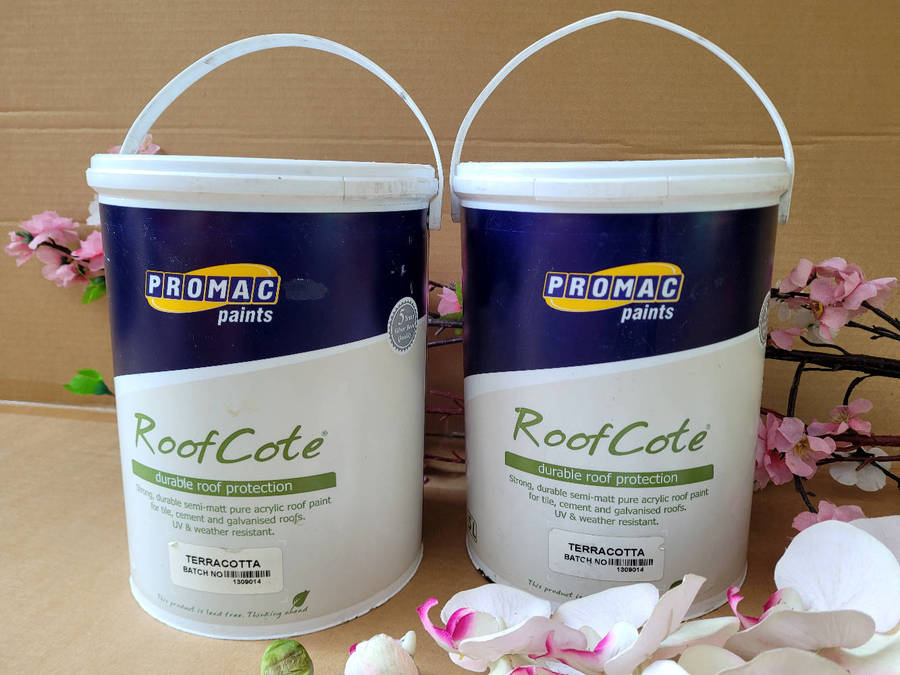 5L  PROMAC (TERRACOTTA COLOUR) Roof Protection  Paint (Bid Per Piece-To Take Both)