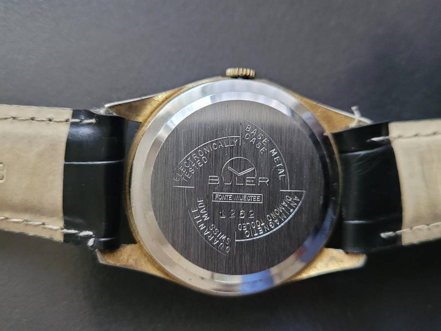 BULER NIVAROX (1262) 17 Jewels Hand-Wound Anti-Magnetic Diamond-Tooled Wrist Watch. WORKING...