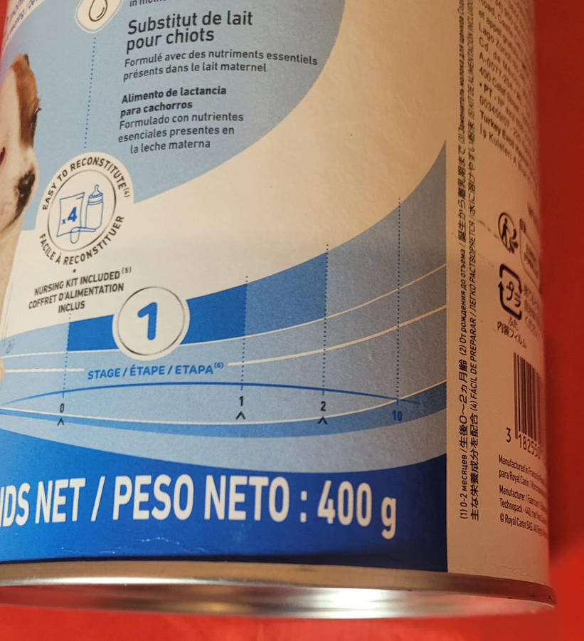 400g ROYAL CANIN BABY DOG MILK - Milk Replacer For Puppies. Expiry: 12.03.25