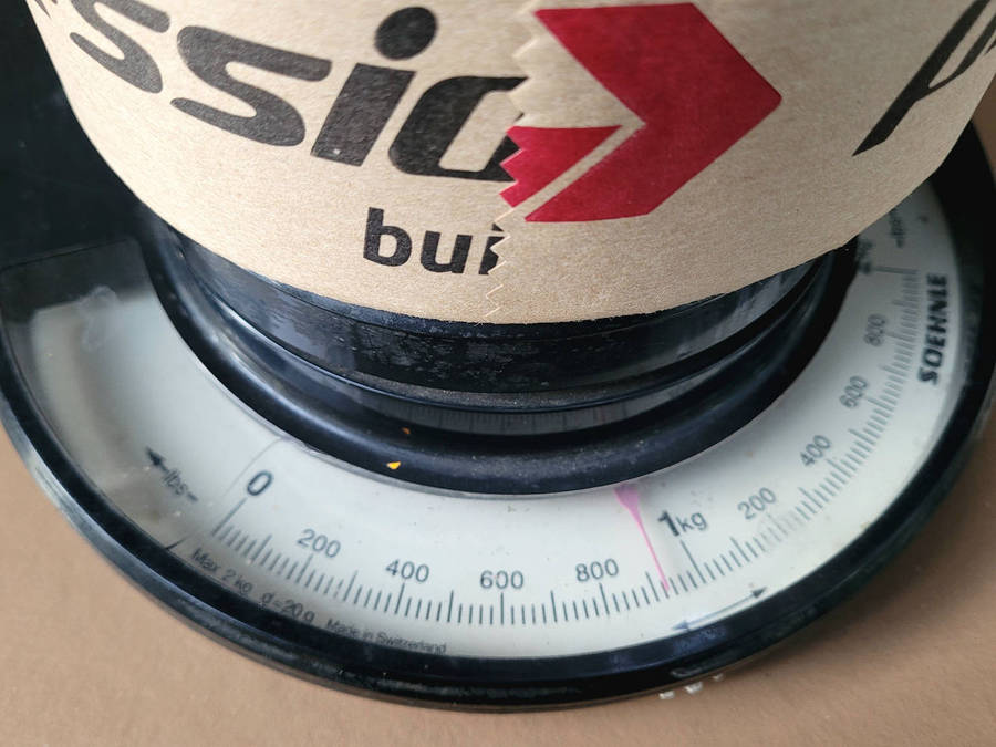 860g LARGE Professional-Branded GUM TAPE ROLL/ KRAFT PAPER TAPE ROLL. (Bid Per Piece-To Take All 4x)