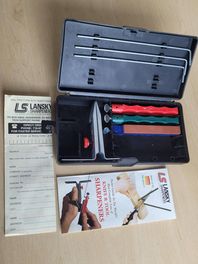 Fix-Handle Stone Sharpening Kit ( Slightly Incomplete As Pictured).