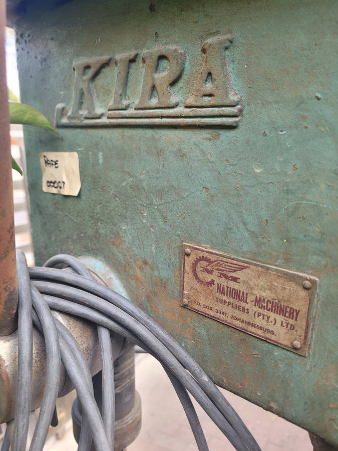COLLECTION ONLY...Vintage KIRA Heavy Duty Single Phase Industrial Drill Press NB: EXTREMELY HEAVY!!!