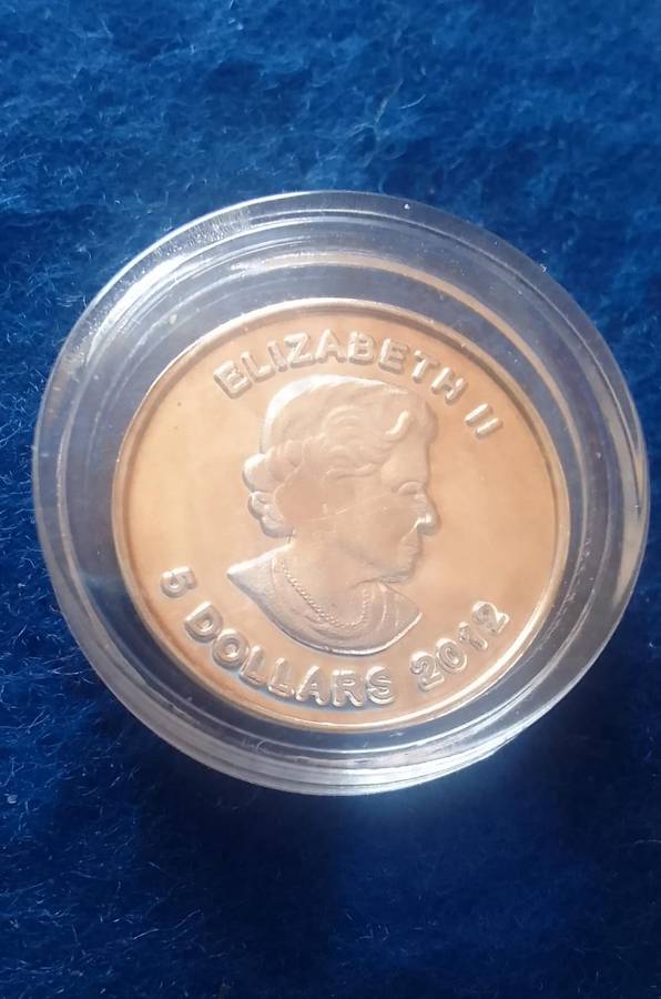 Silver Tickey: Canada Wild Life Fine Silver One Gram Coin (1 gm) - In Capsule