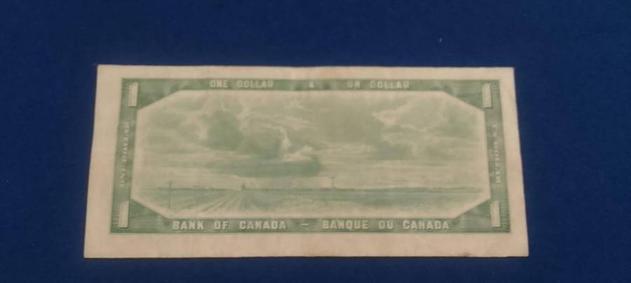 BANK OF CANADA ONE DOLLAR 1954 BANKNOTE
