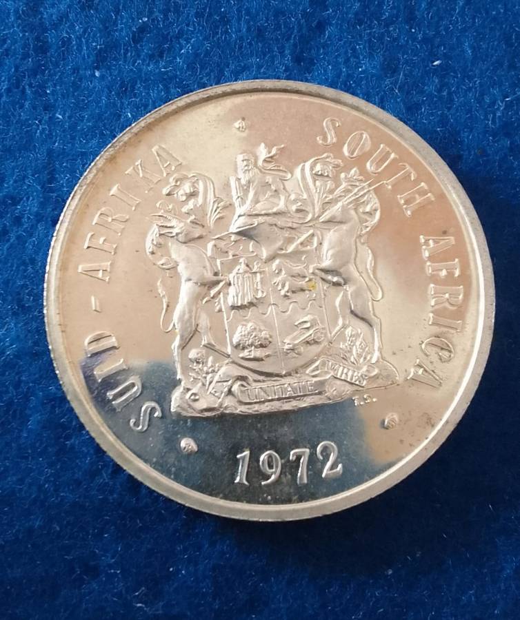 1972 R1 (S.A.) ONE RAND SILVER  PROOF COIN - STUNNING COIN