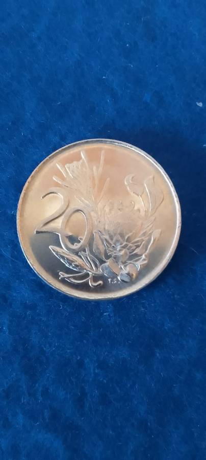 TWENTY CENT NICKEL COIN (RSA) - 1976 - AUNC