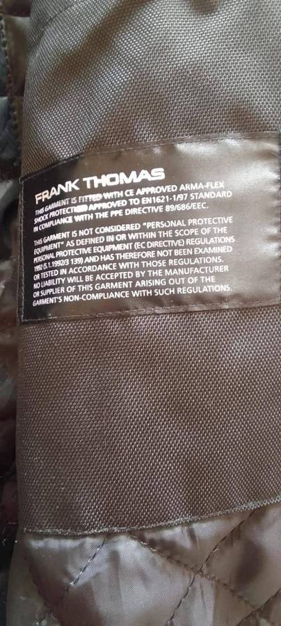 Biker  jacket men's  2 XL - Frank Thomas brand
