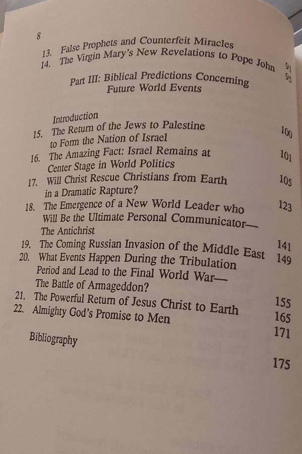Book: ONE WORLD - Bible Prophecy and the New World Order - John Ankerberg