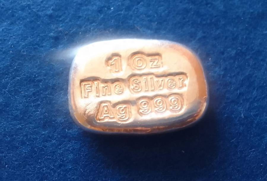 SILVER BAR 1 OZ FINE SILVER AG.999