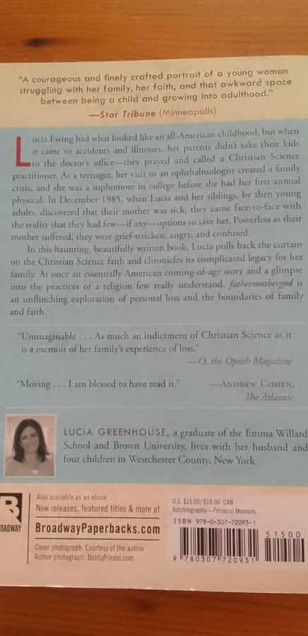 Book: father mother god - my journey out of Christian Science - Lucia Greenhouse