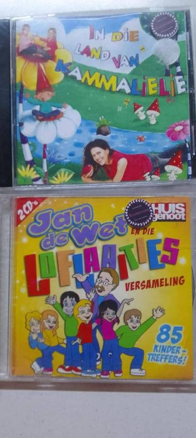 Cd's vir kinders x  5 - (Afrikaanse versameling) Jan de Wet / Anna Rudolph / goggatjie