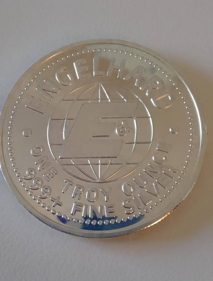 1984 ENGELHARD USA  1 TROY OUNCE FINE SILVER: THE AMERICAN PROSPECTOR