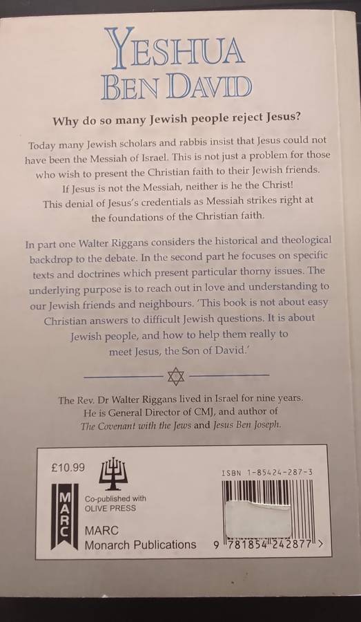 Book: Yeshua  Ben David - Walter Riggans
