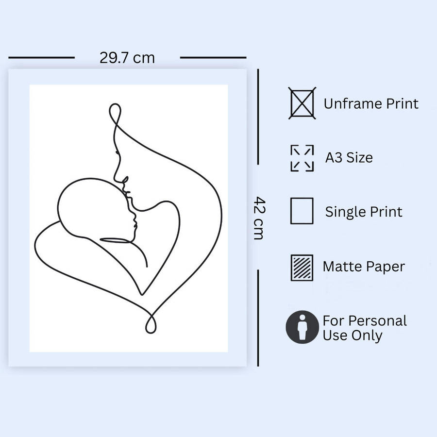 Unframed Wall Art Decor Print | A3-Size