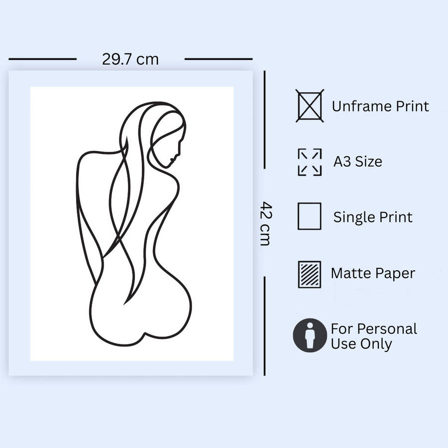 Unframed Wall Art Decor Print | A3-Size