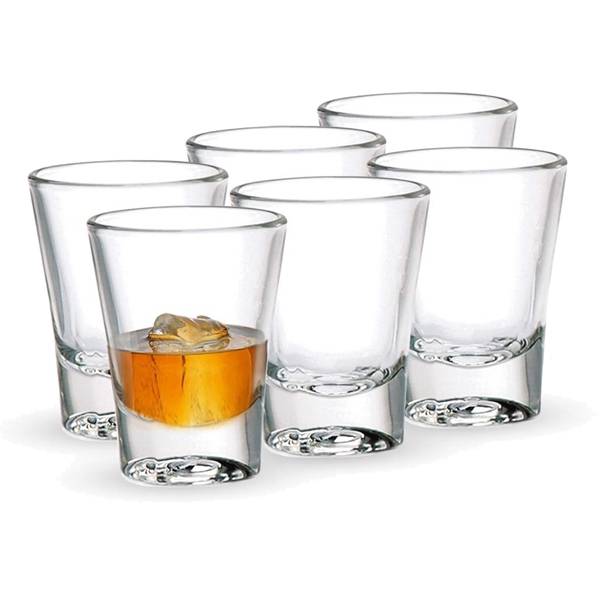 Whiskey Glass Decanter with 6-Pcs Shot Glass Set and Portable Glass Ice Bucket w Handle and Tong