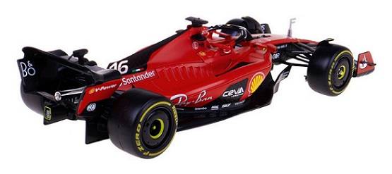 Burago 26809 Formula 1 F1 Ferrari SF 23 SF23 No 16 Le Clerc with figurine