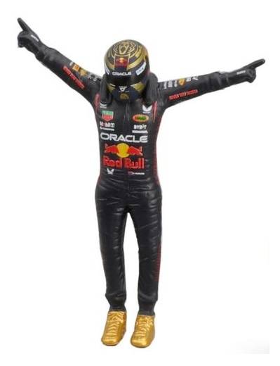 Burago 28036 Formula 1 F1 Red Bull RB19 No 1 Verstappen with figurine 3 times World Champ 1/24 scale