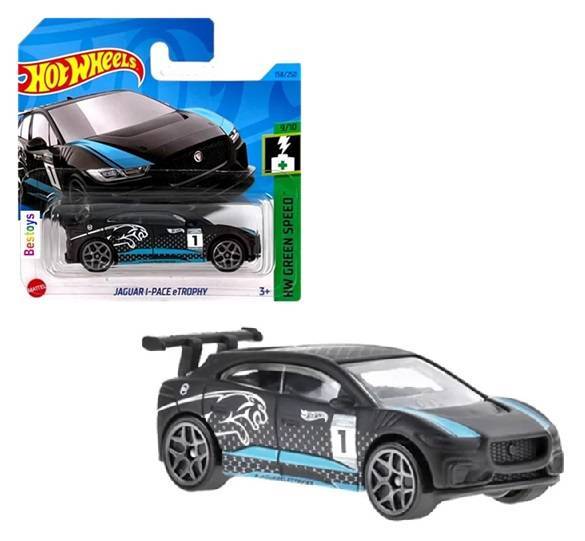 Hot Wheels 2023 158/250 Jaguar I Pace e Trophy No 1 Green Speed