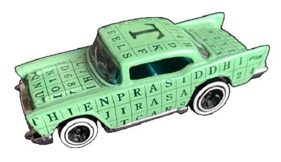 Hotwheels Hot Wheels Diecast Model Car 2024 121/250 Chevy Chevrolet 1957 Art Cars 1/64 scale