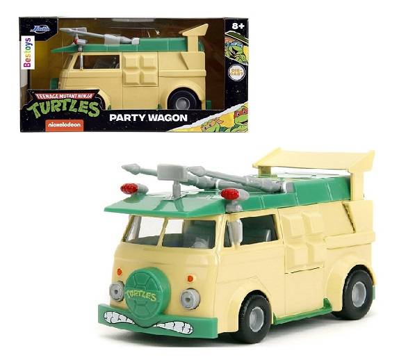 JADA Diecast Model Car 34723 Hollywood Party Wagon Teenage Mutant Ninja Turtles Nickelodeon 1/32 sca