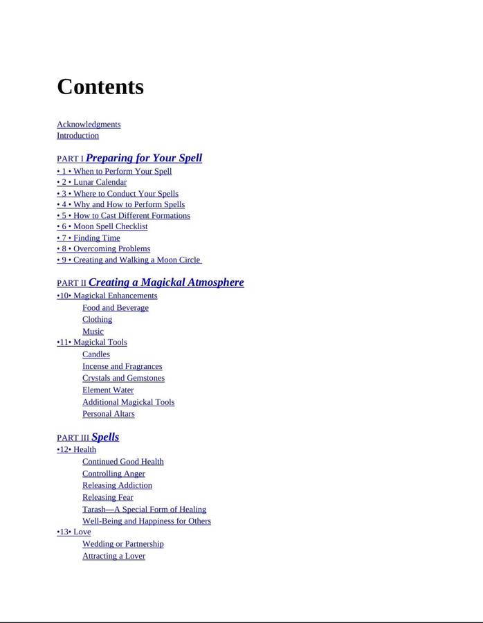 Moon Spells PDF EBOOK