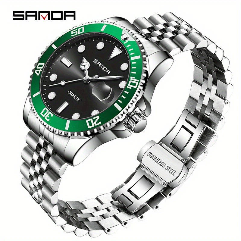 SDA Quartz Watch Calendar Watch Men's Waterproof High-End (Rolex Homage)