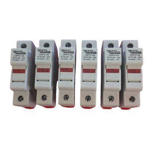 Bundle Deal: 6x Fuse Holders + 6x 15A Fuses | 1000V DC | Solar / Industrial