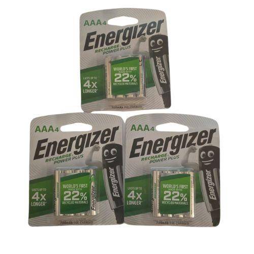 Energizer Recharge Power Plus Bundle - (4 Pack AAA+ 4 Pack AAA+ 4 Pack AAA)