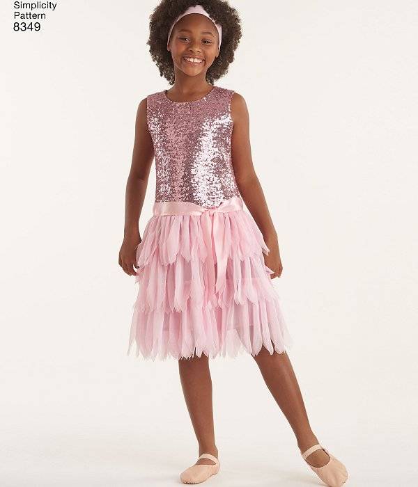 Simplicity 8349 - American Girl Brand - Girls Party Dresses - Sewing Pattern