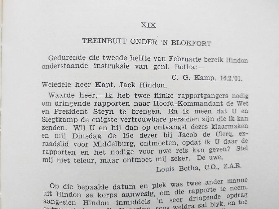 Kaptein Hindon Oorlogsavonture van n Baasverkenner (Gustav Preller)